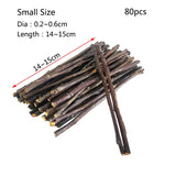 Apple Tree Branch Chew Sticks — Natural Teeth Grinding Sticks for Hamsters & Rabbits