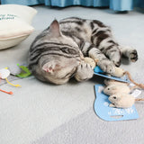 Fleece Catnip Mouse Toy — Teeth-Cleaning Play Toy for Kittens