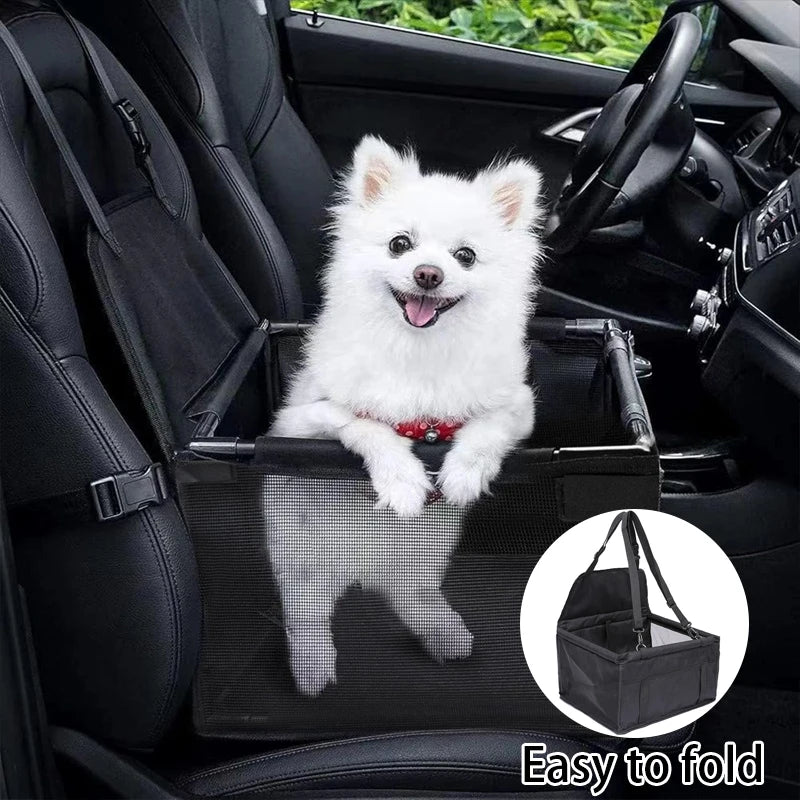 Dog Car Seat with Storage Pockets (Universal, Non-Slip, Small & Medium Dogs)