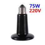 Far-Infrared Ceramic Heat Lamp — Dual-Voltage No-Light Heater, 25W-200W