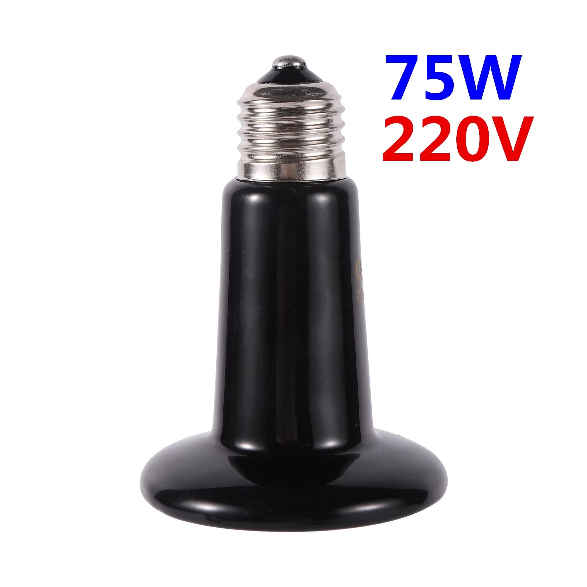 Far-Infrared Ceramic Heat Lamp — Dual-Voltage No-Light Heater, 25W-200W