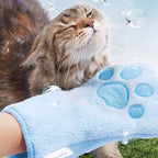 Coral Fleece Pet Towel Glove — Quick-Drying Absorbent Cleaning Cloth
