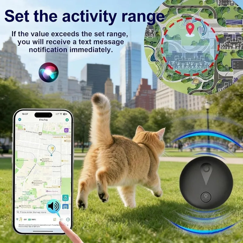Smart Waterproof GPS Dog & Cat Tracker with Adjustable Collar - Real-Time Anti-Loss