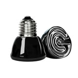 Ceramic Infrared Heat Emitter — No-Light Brooder Bulb, E27, 25W-100W