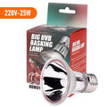 UVA+UVB Reptile Basking Lamp — Full-Spectrum Heat Bulb, 25W/50W, 110V/220V