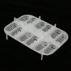 12-Grid Reptile Egg Incubator Tray with Thermometer — Suspended Hatching Box