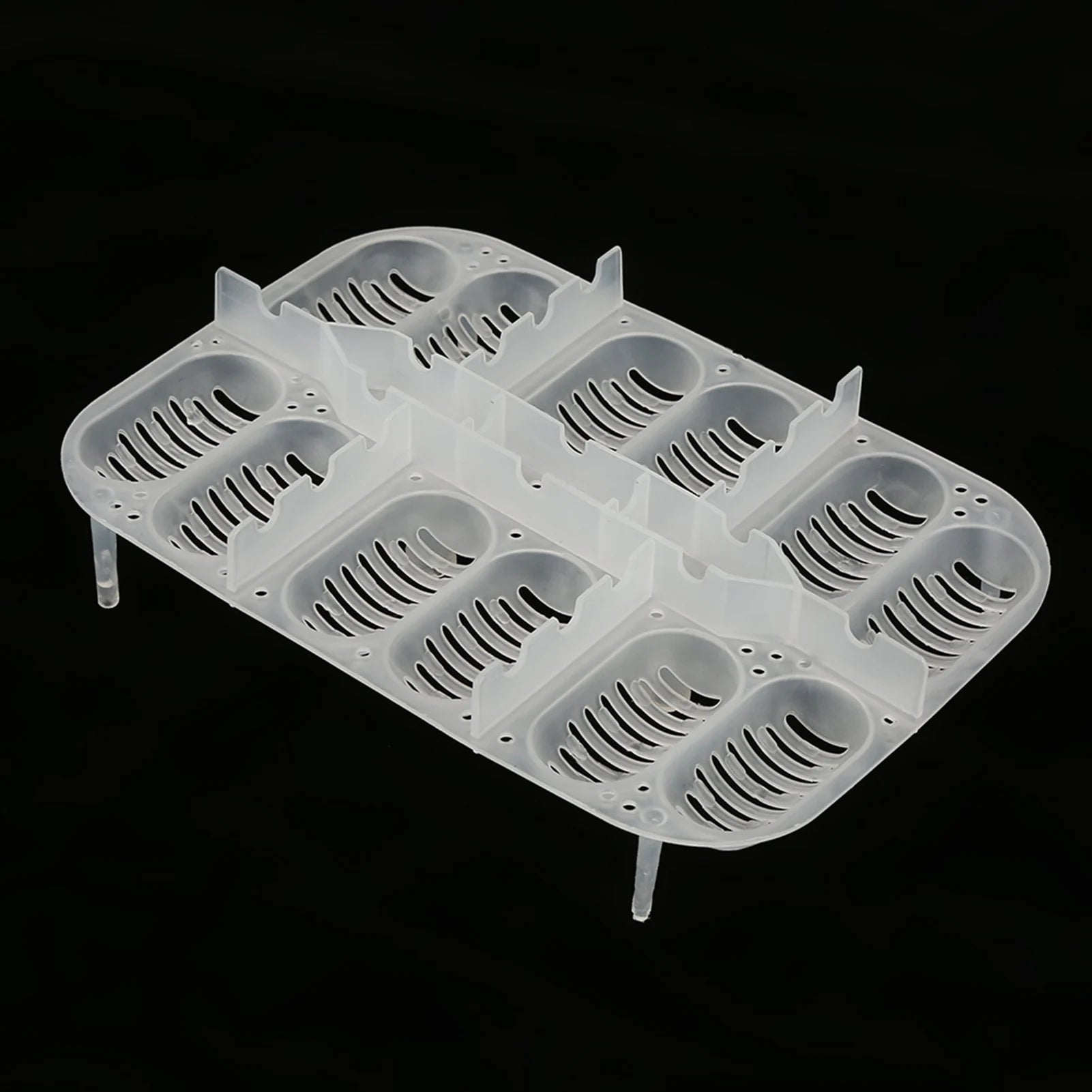 12-Grid Reptile Egg Incubator Tray with Thermometer — Suspended Hatching Box