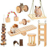 Natural Pine Chew Toys — Wooden Molar Toys for Small Pets