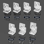 Aquarium Acrylic Lid Support Clips (4-Pack, Multiple Sizes, Glass Tank Bracket)