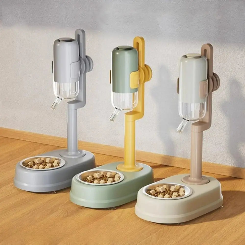 Vertical Dog Water Dispenser - No-Drip, Non-Slip, Stainless Steel
