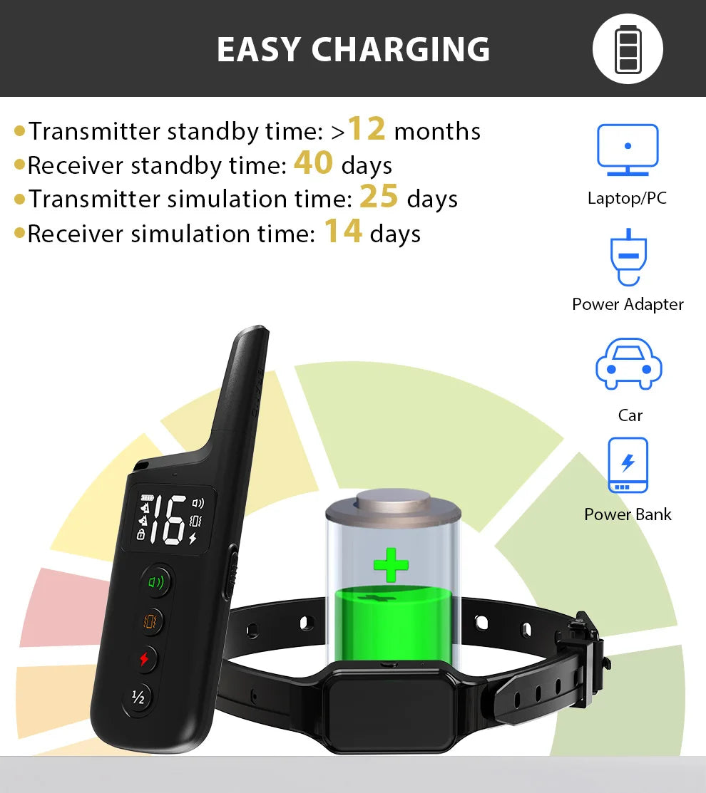 Long-Range Dog Training Collar (500m)