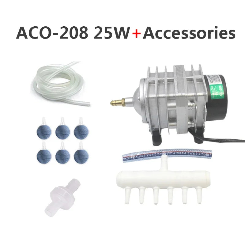 Electromagnetic Aquarium Air Pump (ACO-208/308/318, Koi Pond Aerator)