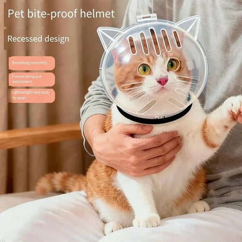 Breathable Cat Muzzle Mask (Sturdy Grooming Head Cover)