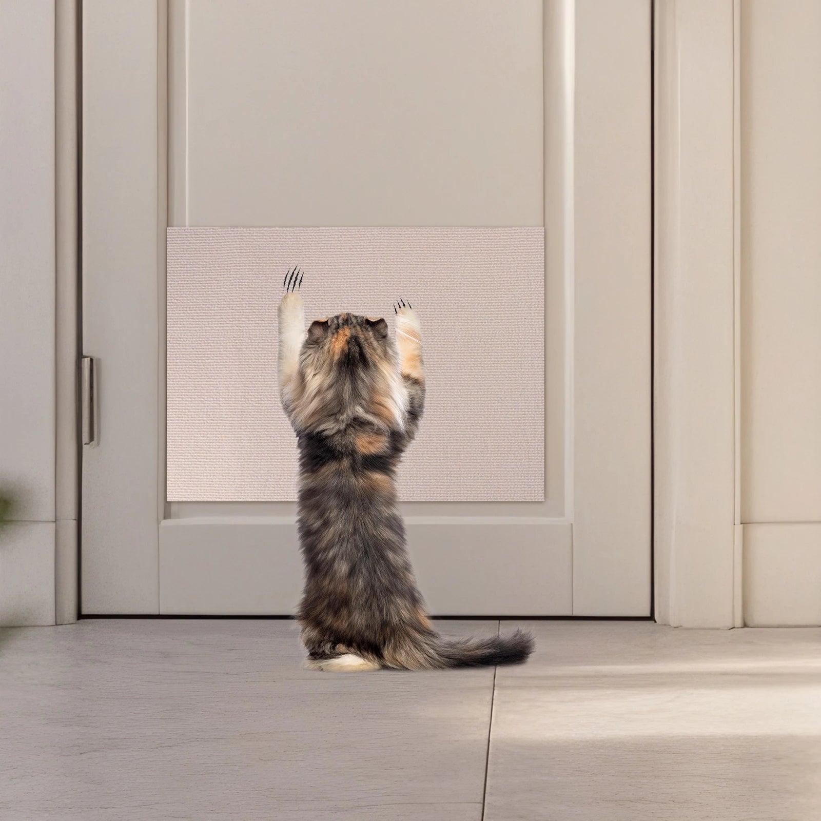 Self-Adhesive Cat Scratch Mat — Trimmable Furniture Protector, 2-Pack