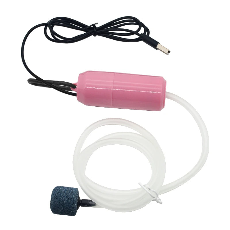Mini USB Aquarium Air Pump 5V 1W Ultra-Silent 4 Colors