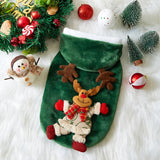 Christmas Flannel Hoodie for Dogs & Cats (Winter Clothes)