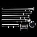 Glass Aquarium Shrimp Feeder Bowl & Tube (Transparent, Food Dish)