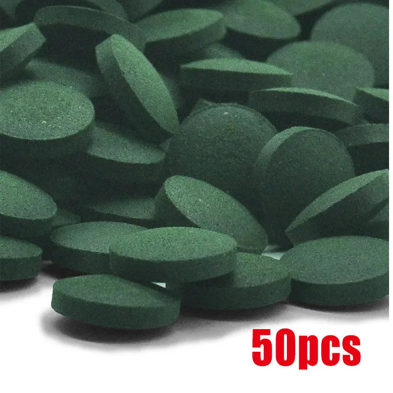 High-Purity Spirulina Tablets for Fish & Shrimp (50–1000pcs, Seaweed Enriched)