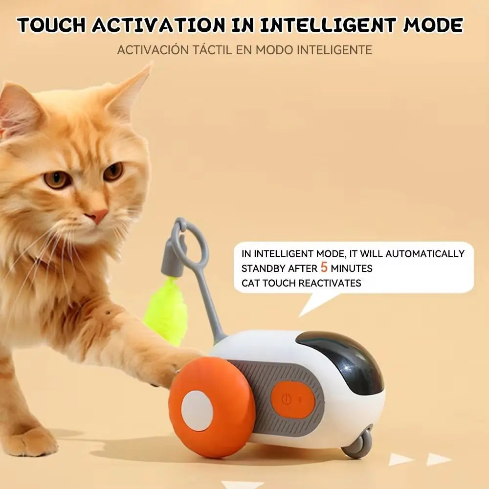 Remote-Control Turbo Tail Cat Toy — Rechargeable Rolling Chase Toy