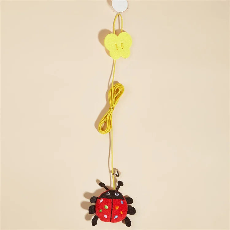 Hanging Simulation Bird & Insect Cat Toy — Self-Play Teaser Wand Toy for Kittens
