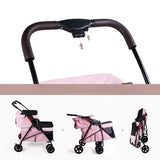 Portable Double-layer Pet Stroller Ultra-lightweight Foldable Large-space Cat and Dog Stroller Outdoor Travel Pet Stroller
