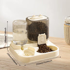2-in-1 Automatic Pet Feeder Bowl (Detachable, Travel, Cats & Rabbits)