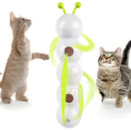 Smart Whack-a-Mole Caterpillar Cat Toy — Motion Sensor Feather Teaser