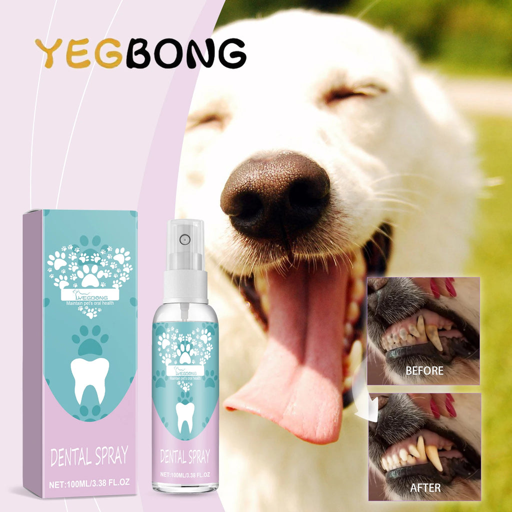 Hypoallergenic Dental Care Spray for Dogs & Cats — No-Brush, 12-Hour Fresh Breath