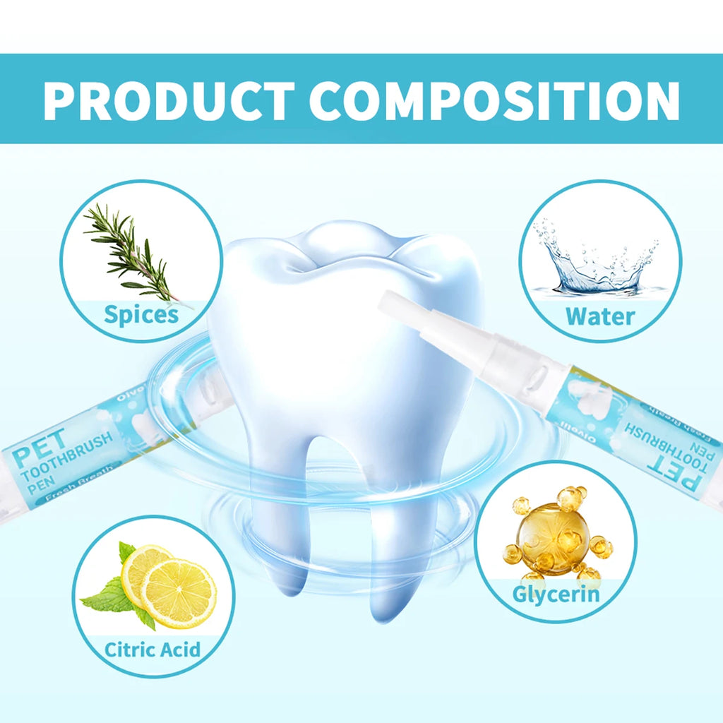 Soft-Brush Dental Gel Pen — Tartar Control & Gentle Gum Care, 3-Pack