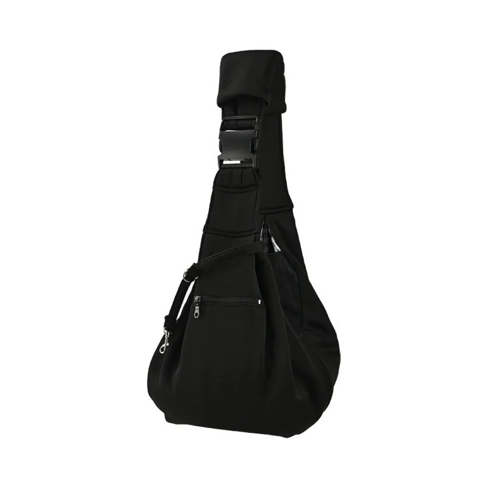 Double-Sided Pet Crossbody Carrier Bag (Large Capacity, Safety Harness)