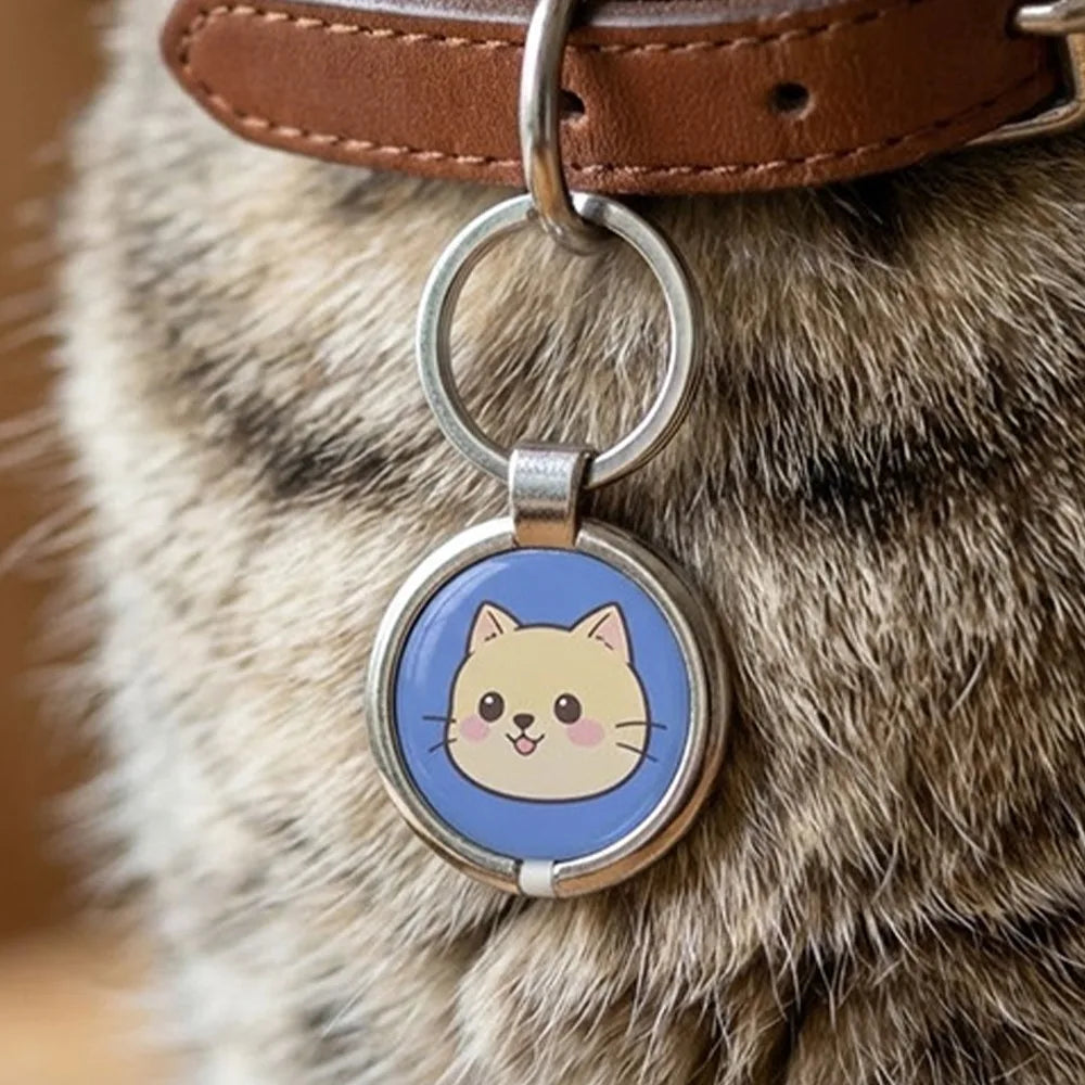 Metal NFC Pet ID Pendant with Smart Touch-to-Find Technology