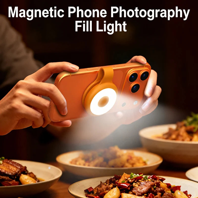 Mini Clip-On LED Fill Light for Pet Photography & Live Streaming