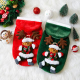 Christmas Flannel Hoodie for Dogs & Cats (Winter Clothes)