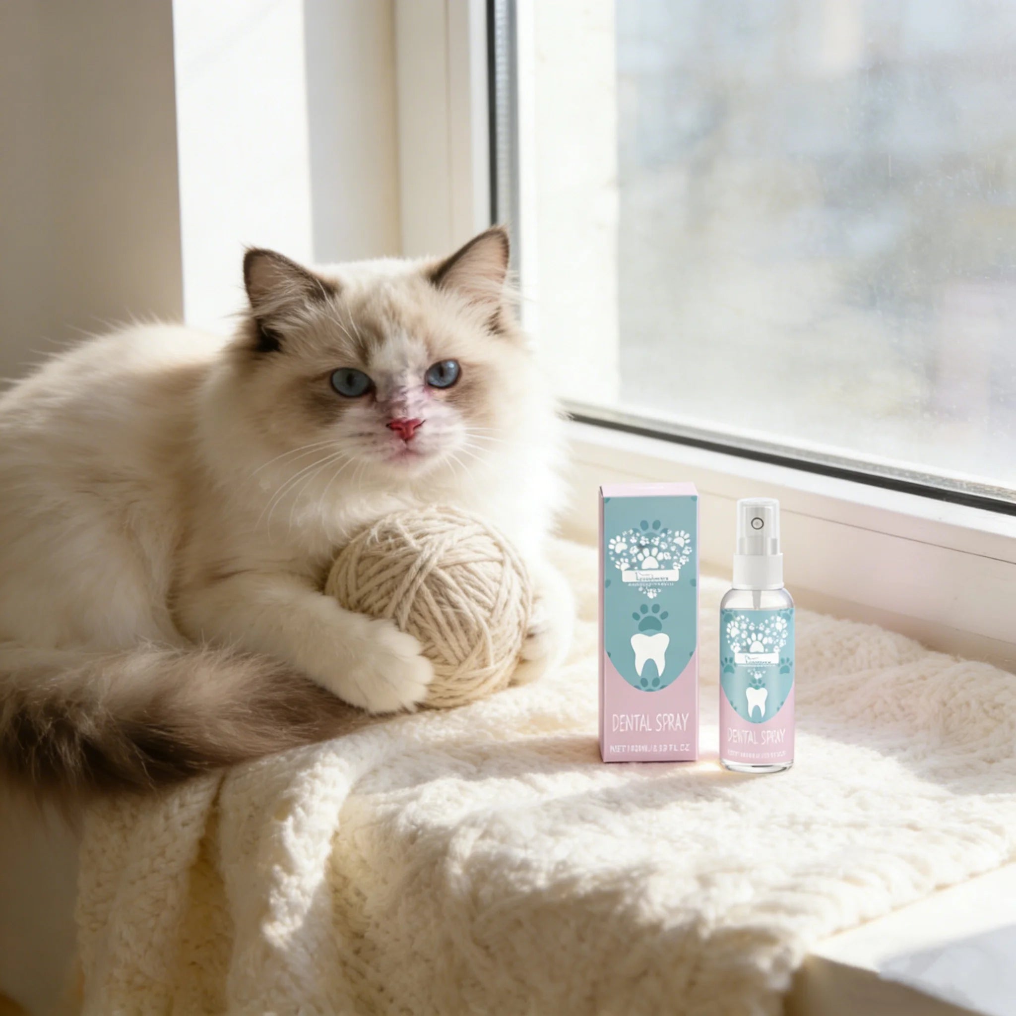 Pet Oral Care Spray — No-Brush Teeth Cleaning & Fresh Breath, 100ml