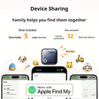 UGREEN Smart Bluetooth Tracker - 2-Year Battery, Apple Find My Compatible for iOS