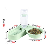 All-in-One Food & Water Bowl — Raised Feeder for Rabbits & Guinea Pigs
