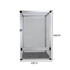 Front-Opening Reptile Terrarium — Tall Metal Mesh Door Enclosure