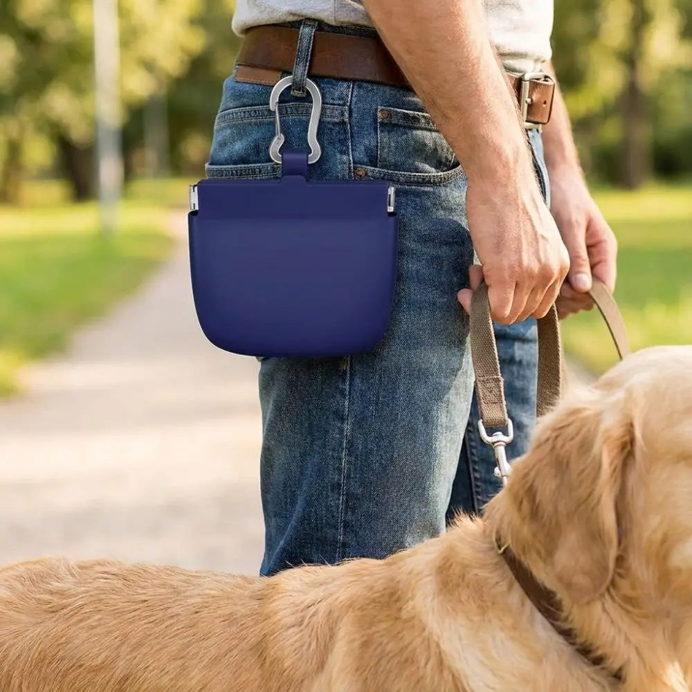 Silicone Dog Treat Pouch (Waterproof, Oil-Resistant, Wipe-Clean)