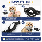 Lightweight Waterproof Cat Tracking Collar - Google Find Hub Bluetooth GPS Locator