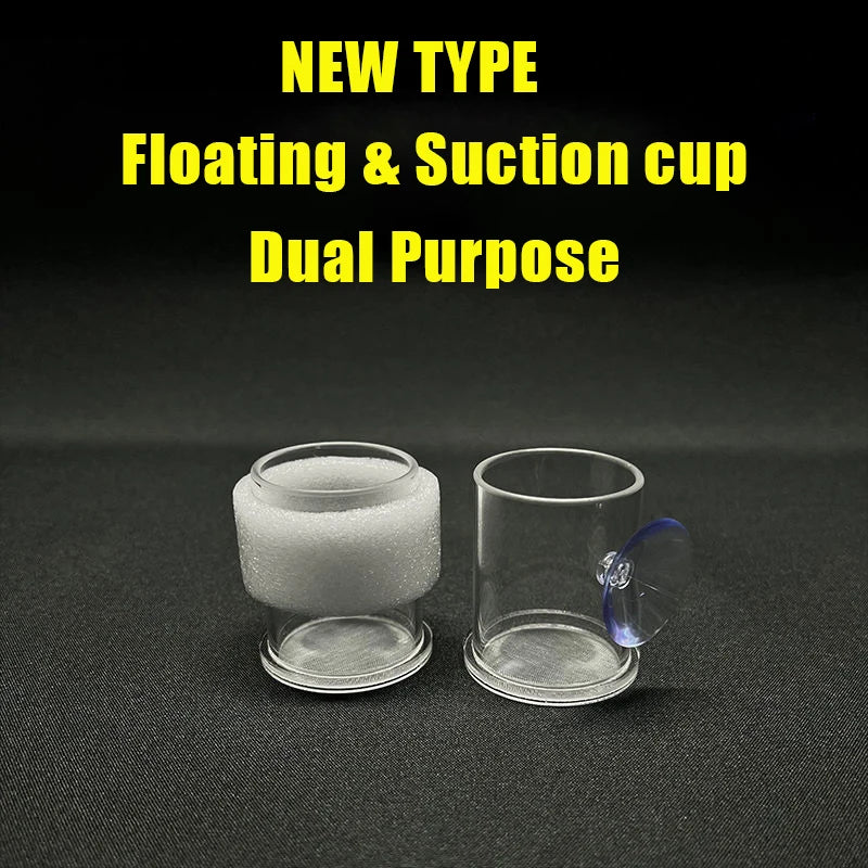 Acrylic Aquarium Fish Feeding Ring (Anti-Drift, Transparent, Floating)