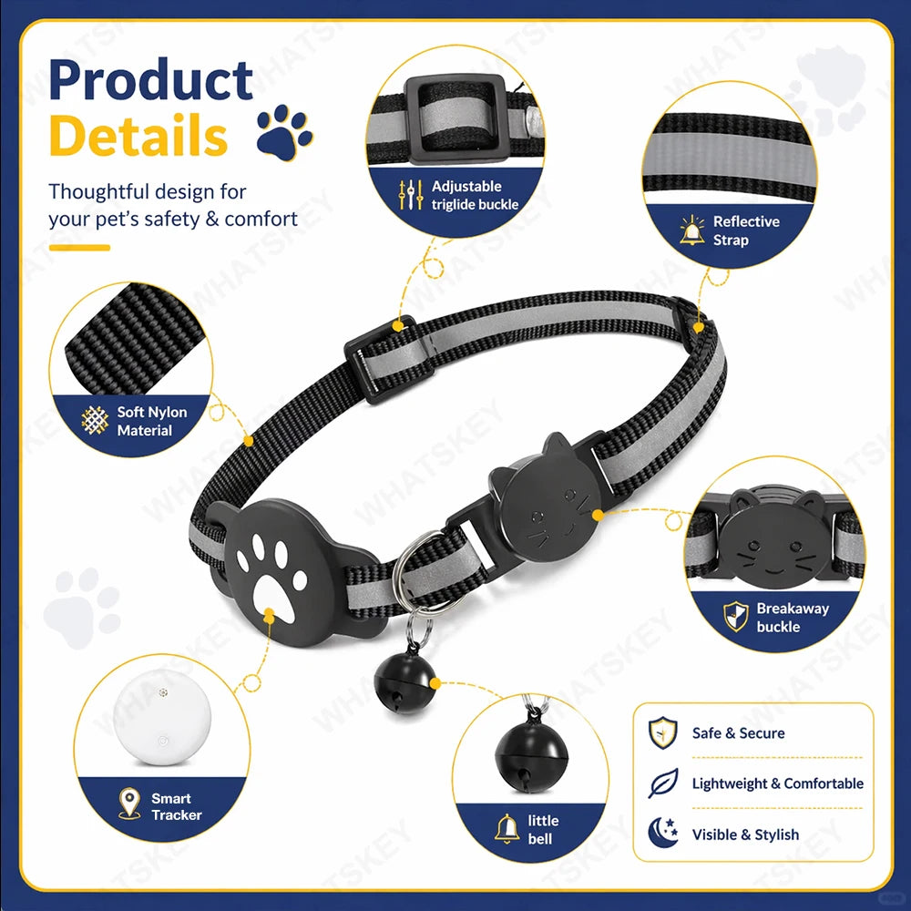 GPS Pet Collar Tracker Kit for Android - Google Find My Compatible