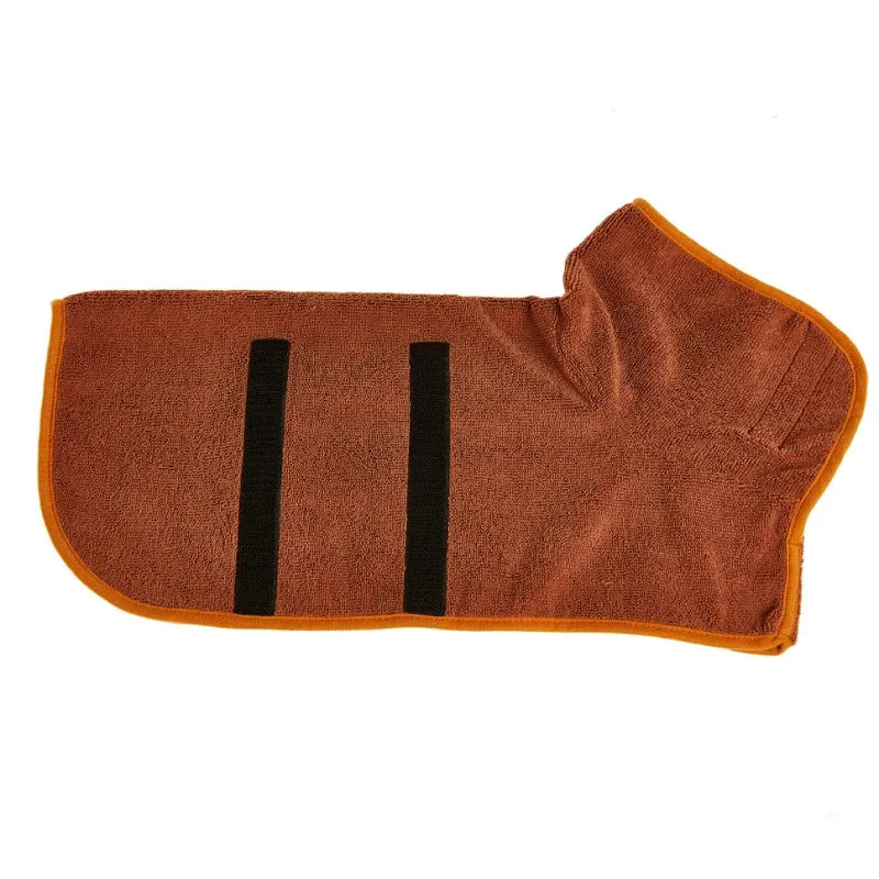 Absorbent Dog Bathrobe — Quick-Drying Wrap for Small & Large Dogs