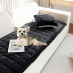 Faux Fur Dog Couch Cover with Non-Slip Backing