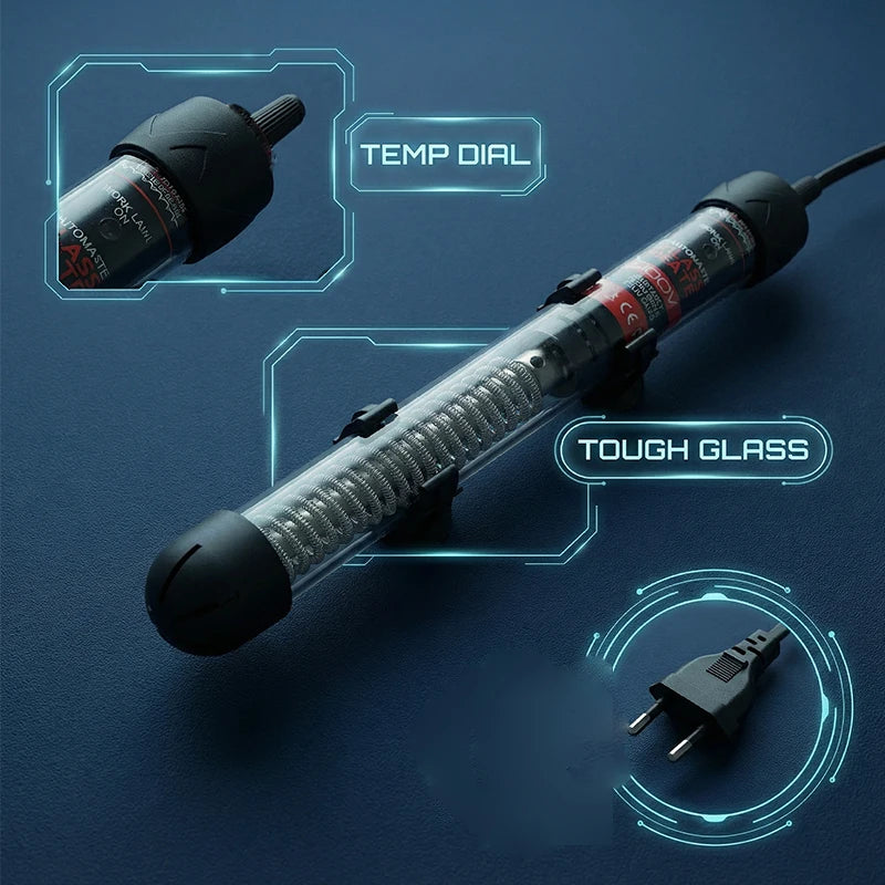 Submersible Aquarium Heater with Adjustable Thermostat 25–300W