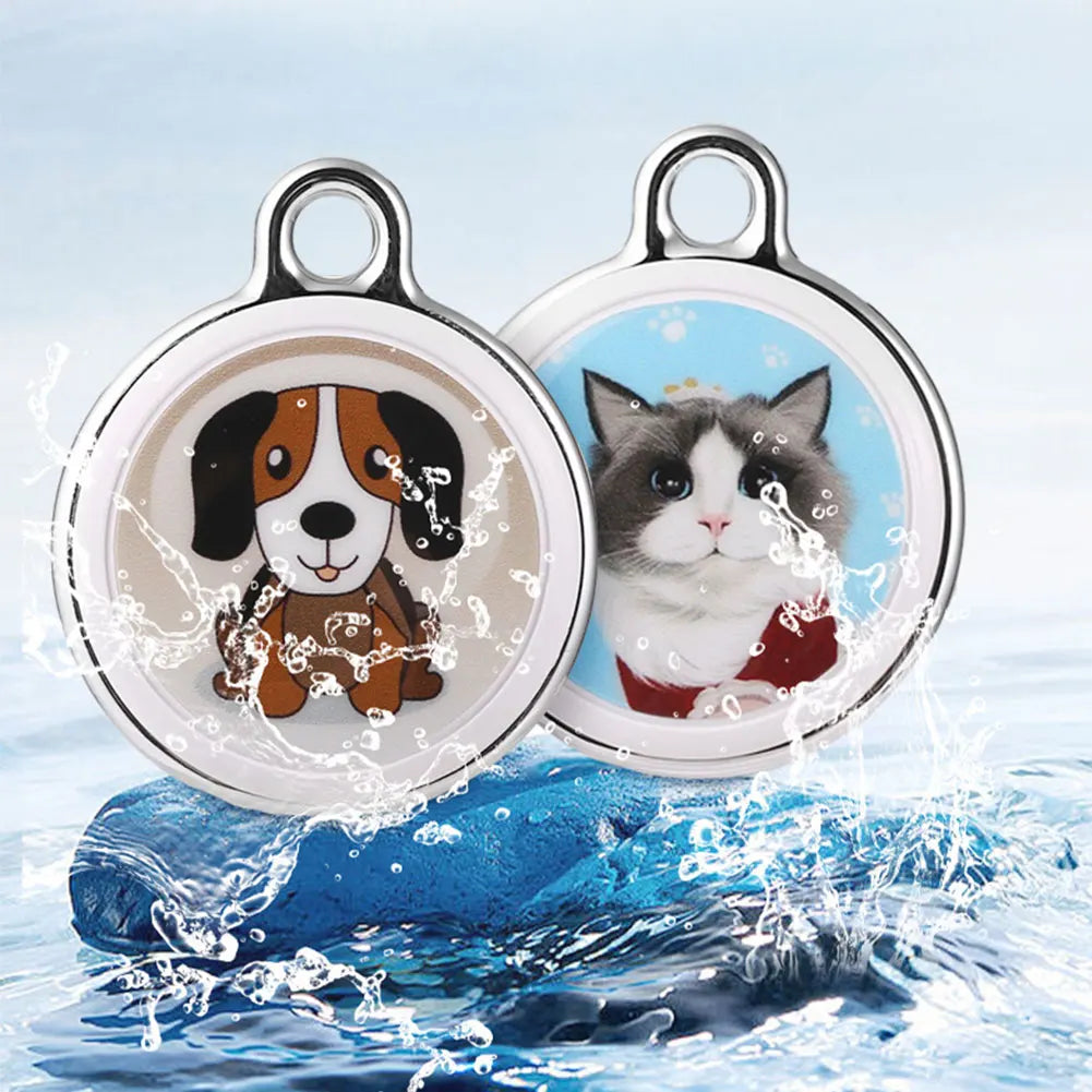 Waterproof Bluetooth GPS Real-Time Collar Tracker for Dogs & Cats - Anti-Loss