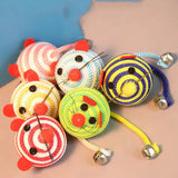 Nylon Rope Mouse Cat Toy with Bell — Durable Chew & Teaser Toy