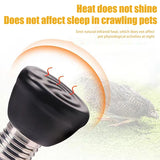 Ceramic Infrared Heat Lamp for Reptiles — No-Light Warmer, E27, 20W-80W