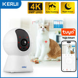 KERUI 4K 8MP Smart WiFi Pet Camera with Night Vision, AI Alerts & Tuya Integration