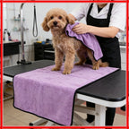 Ultra-Fine Fiber Pet Towel — Super Absorbent Quick-Dry, 3 Sizes