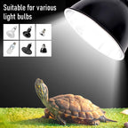 300W Reptile Dome Lamp Fixture — Multi-Plug Reflector Stand, E27